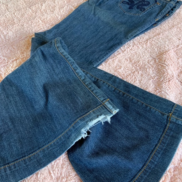 (7) SEVEN Dark Denim Wide Leg Jeans sz 27 - Picture 14 of 15